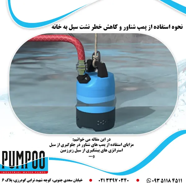 تصویر-نحوه-استفاده-از-پمپ-شناور-و-کاهش-خطر-نشت-سیل-به-خانه