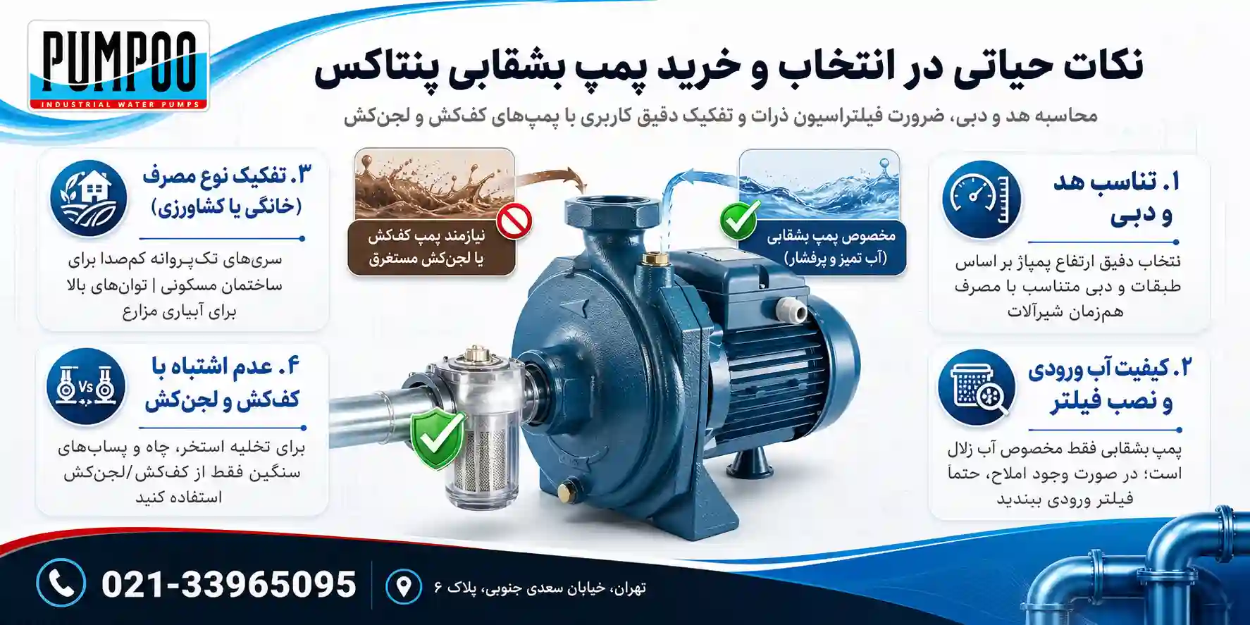 نکات مهم در خرید پمپ بشقابی پنتاکس