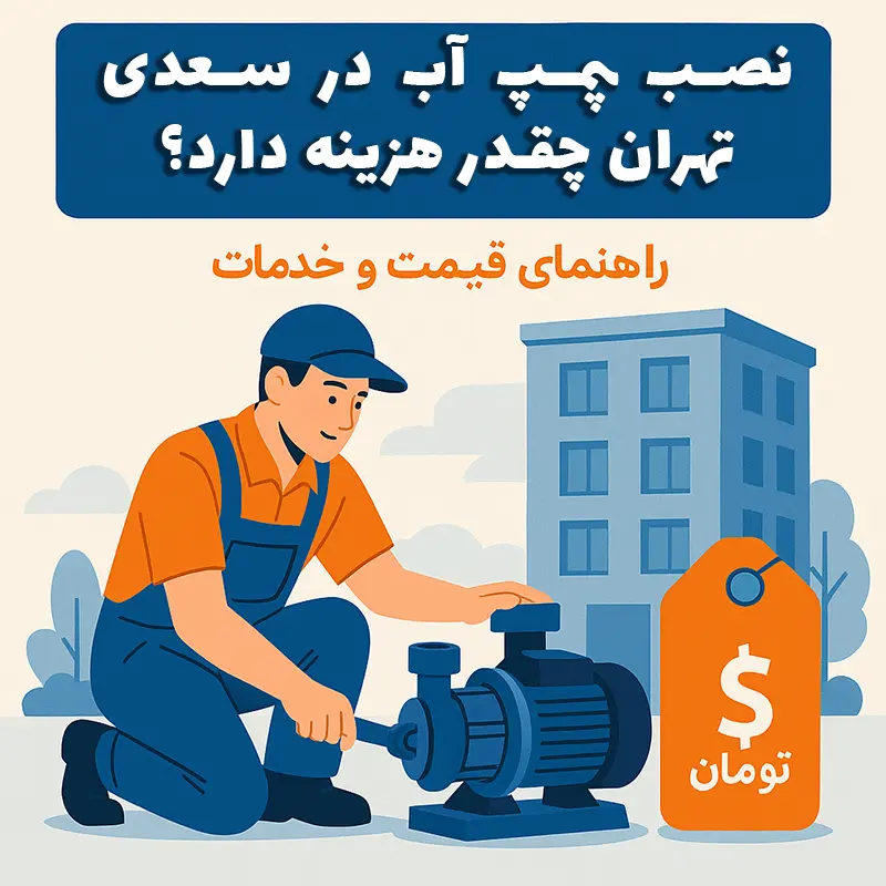 نصب پمپ آب در سعدی تهران چقدر هزینه دارد؟