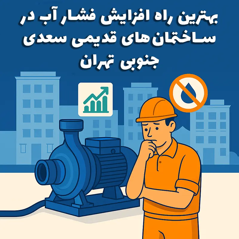 افزایش فشار آب در ساختمان‌های قدیمی سعدی جنوبی