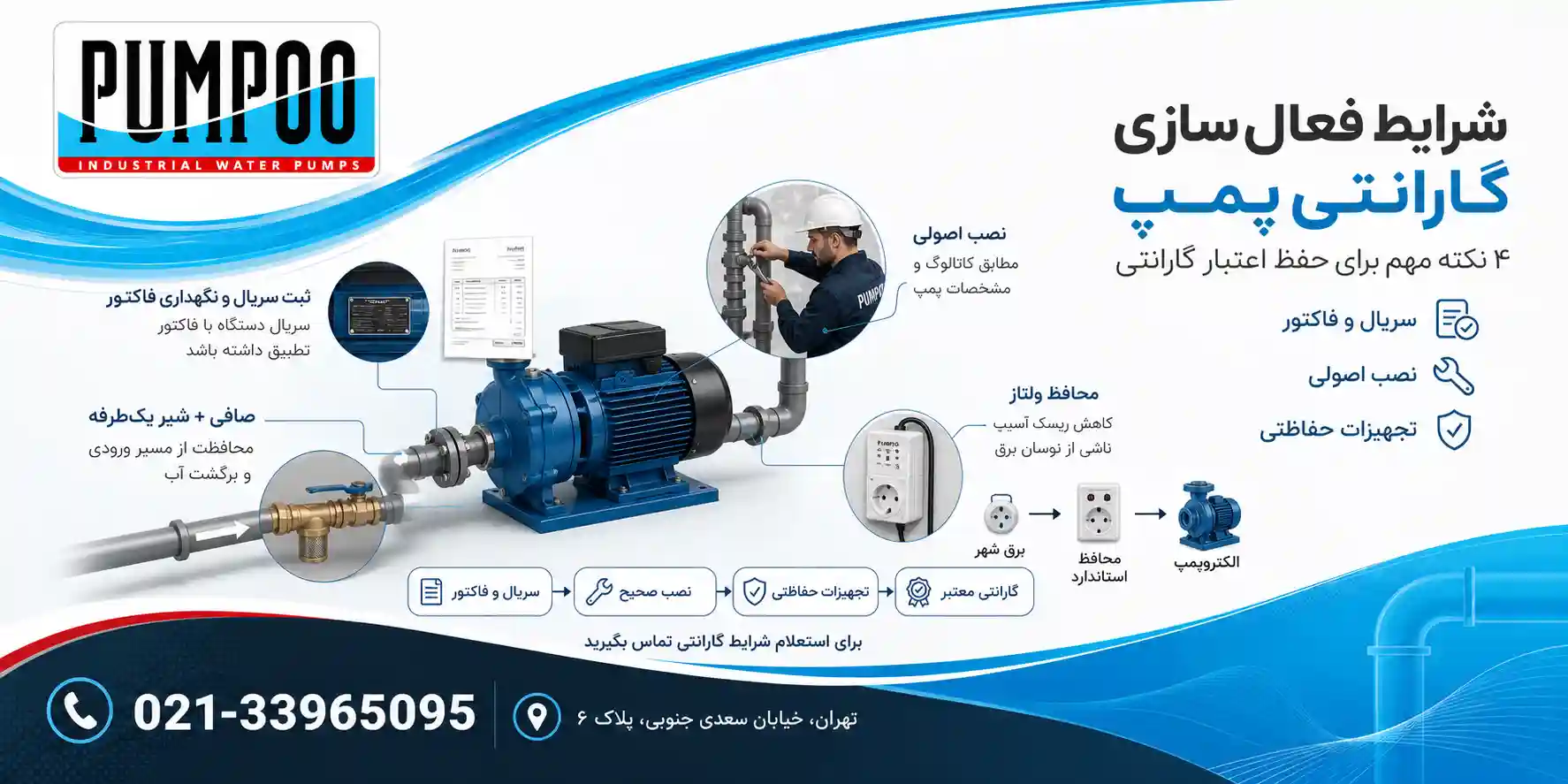شرایط دریافت گارانتی در پمپو