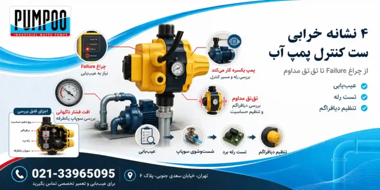 تعمیر ست کنترل پمپ آب – علائم خرابی ست کنترل پمپ آب