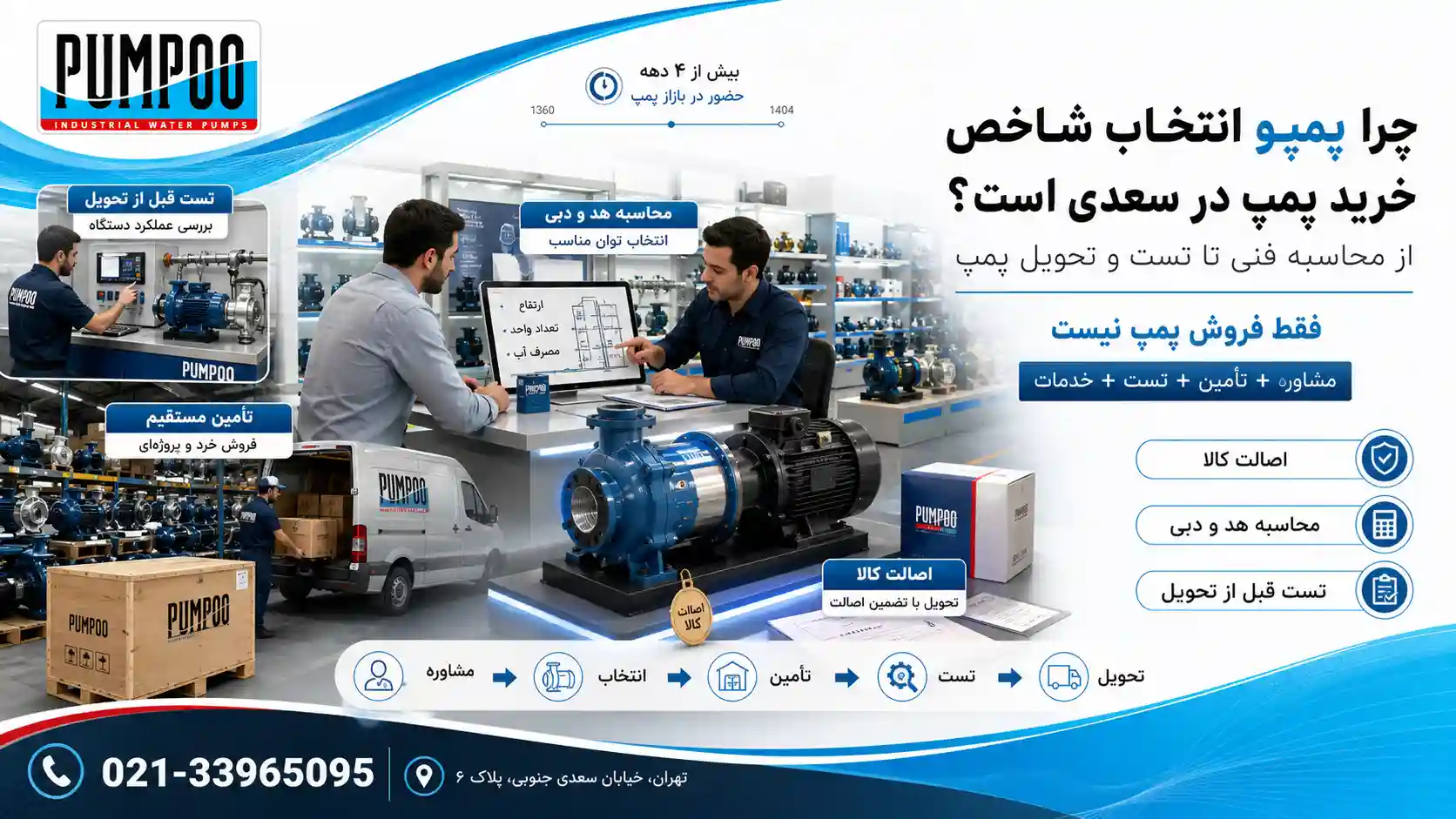 چرا پمپو بهترین فروشگاه پمپ آب در خیابان سعدی تهران است؟